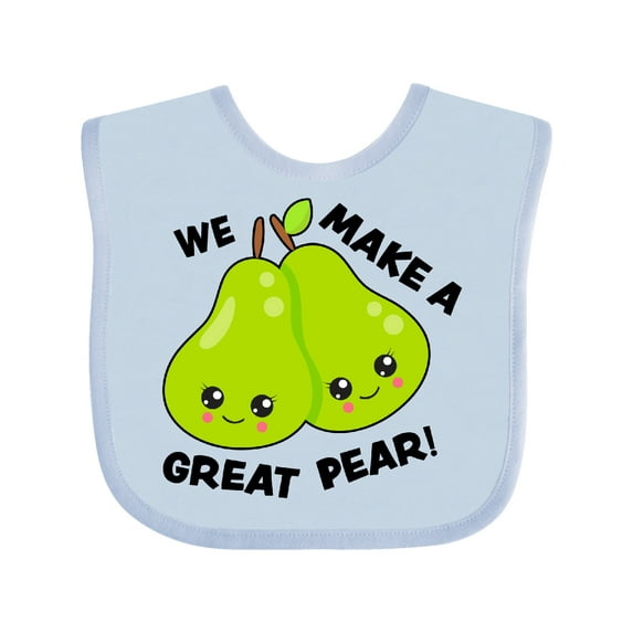 Inktastic We Make a Great Pear Valentine Girls Baby Bib