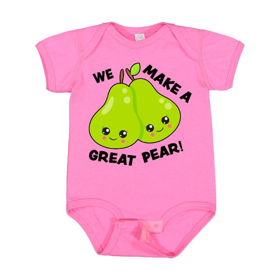 Inktastic We Make a Great Pear Valentine Girls Baby Bodysuit