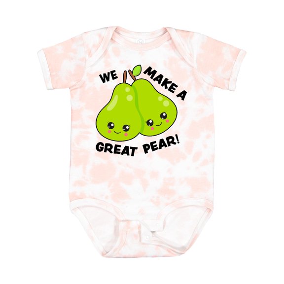 Inktastic We Make a Great Pear Valentine Girls Baby Bodysuit