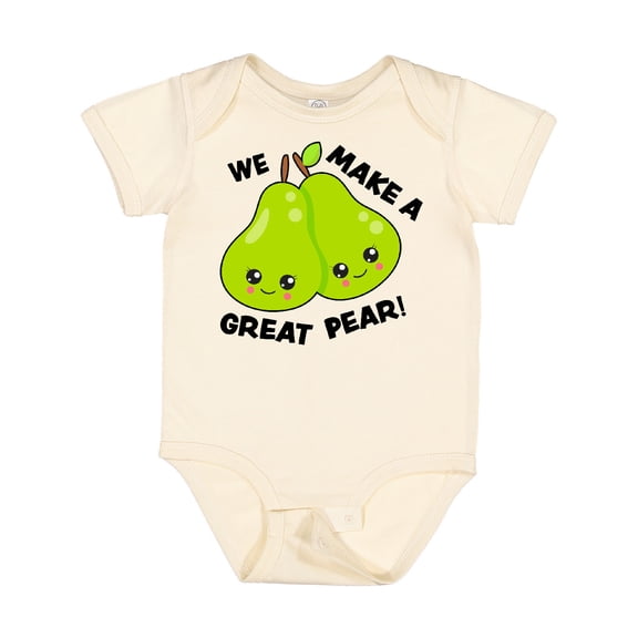 Inktastic We Make a Great Pear Valentine Girls Baby Bodysuit