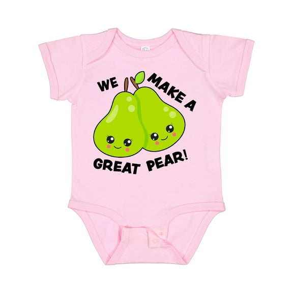 Inktastic We Make a Great Pear Valentine Girls Baby Bodysuit