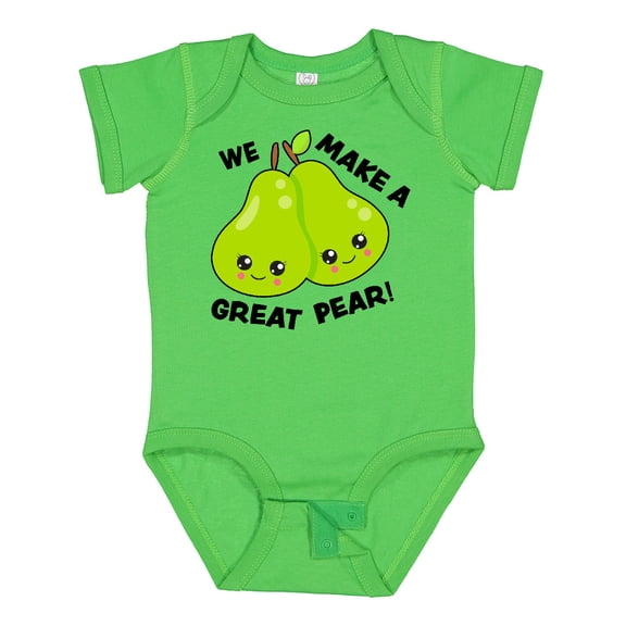 Inktastic We Make a Great Pear Valentine Girls Baby Bodysuit