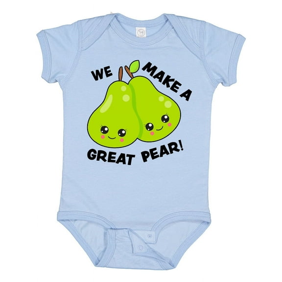Inktastic We Make a Great Pear Valentine Girls Baby Bodysuit