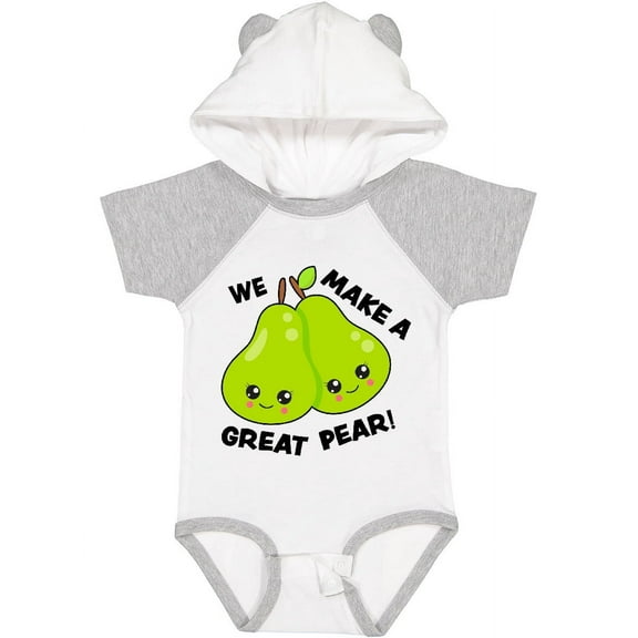 Inktastic We Make a Great Pear Valentine Girls Baby Bodysuit