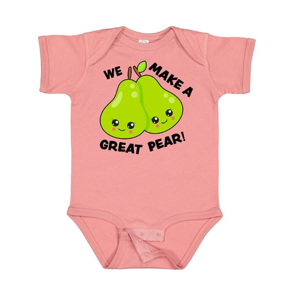 Inktastic We Make a Great Pear Valentine Girls Baby Bodysuit