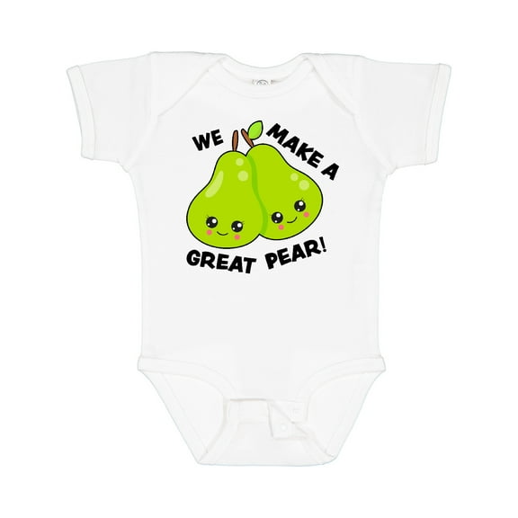 Inktastic We Make a Great Pear Valentine Girls Baby Bodysuit