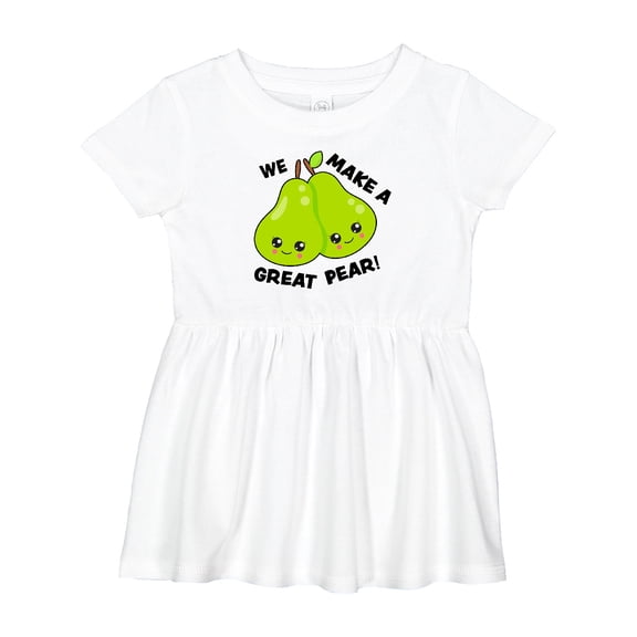 Inktastic We Make a Great Pear Valentine Girls Baby Dress
