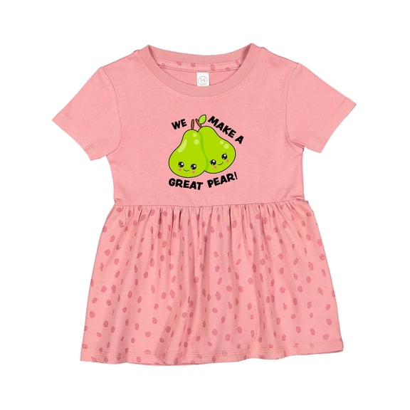 Inktastic We Make a Great Pear Valentine Girls Baby Dress