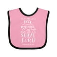 thumbnail image 1 of Inktastic We Will Serve the Lord Bible Verse Boys or Girls Baby Bib, 1 of 4