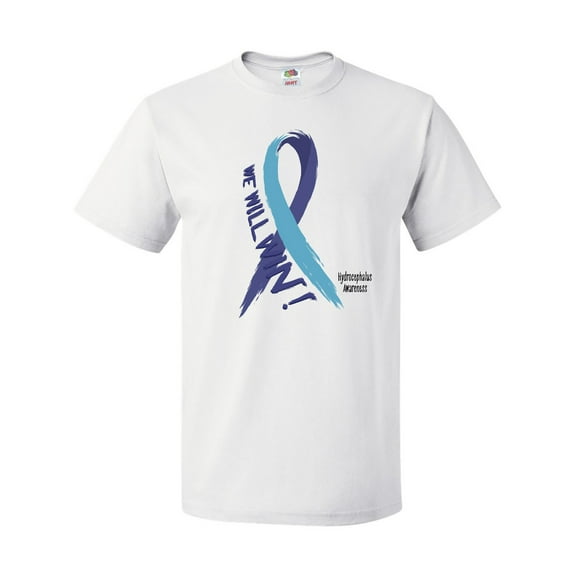 Inktastic We Will Win Against Hydrocephalus Ribbon T-Shirt