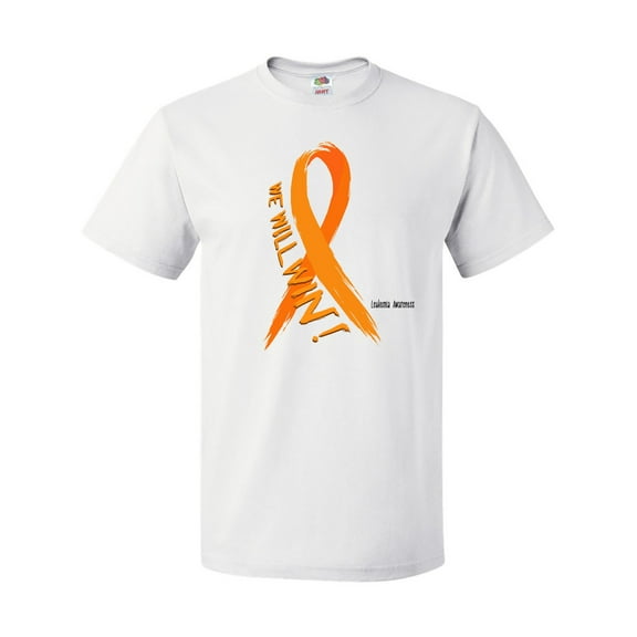 Inktastic We Will Win Against Leukemia Ribbon T-Shirt