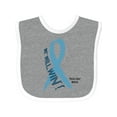 thumbnail image 1 of Inktastic We Will Win Against Prostate Cancer Ribbon Boys or Girls Baby Bib, 1 of 4