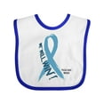 thumbnail image 1 of Inktastic We Will Win Against Prostate Cancer Ribbon Boys or Girls Baby Bib, 1 of 4