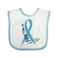 thumbnail image 1 of Inktastic We Will Win Against Prostate Cancer Ribbon Boys or Girls Baby Bib, 1 of 4