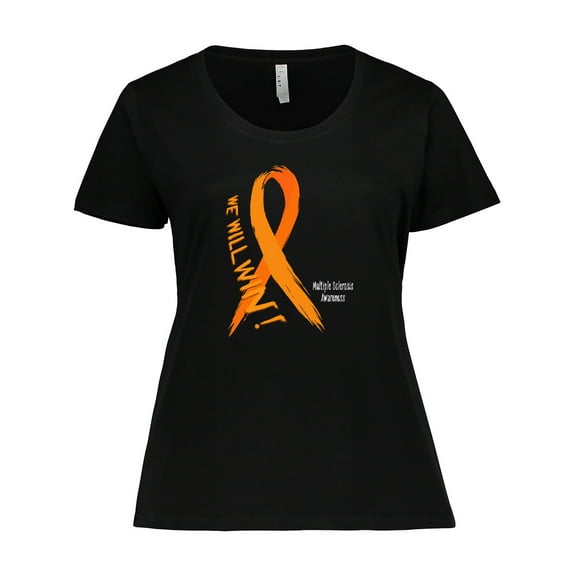 Inktastic We Will Win Multiple Sclerosis Awareness Women's Plus Size T-Shirt