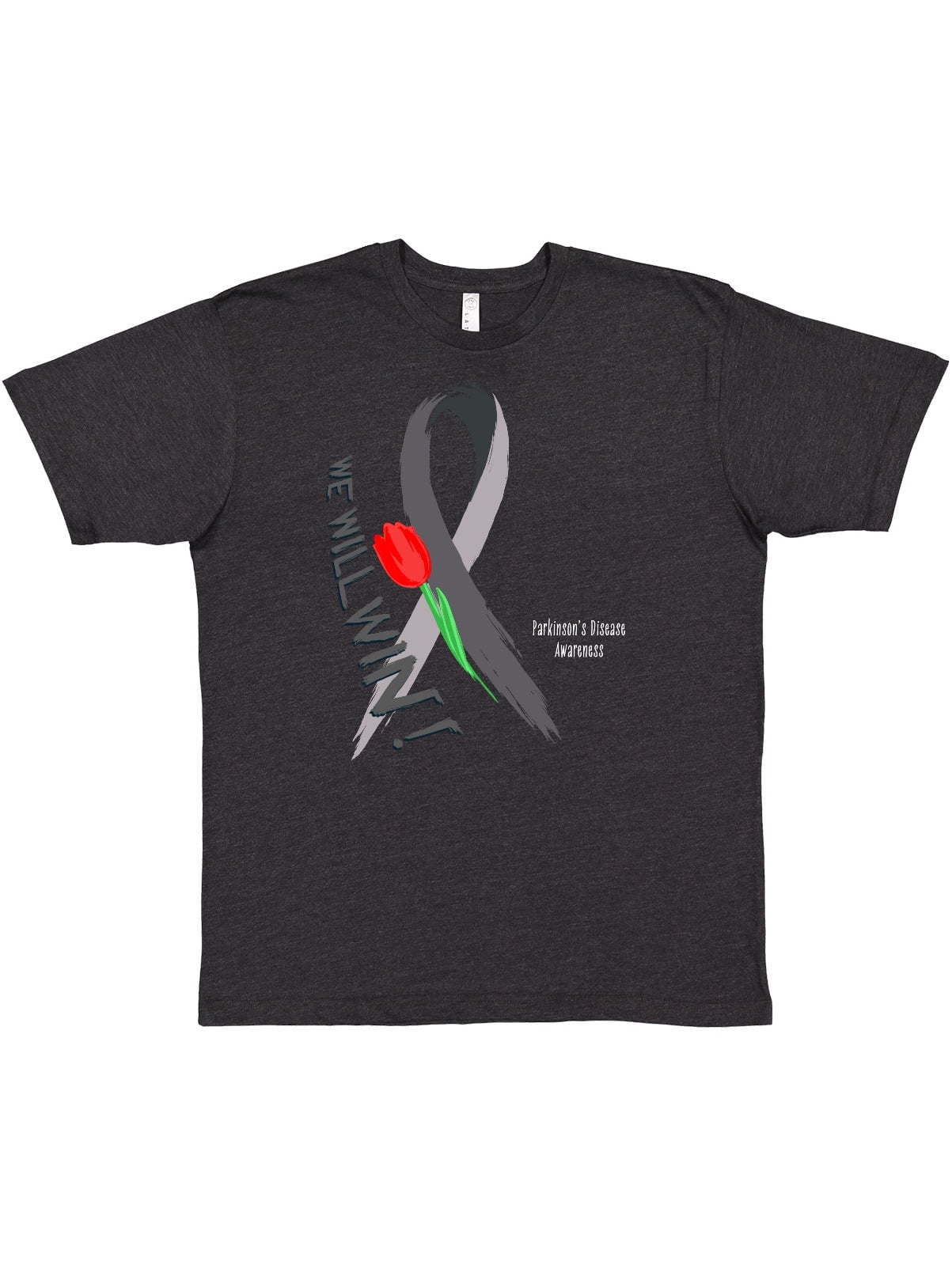 Parkinson's Awareness T-Shirt - In April We Wear Gray Adult Unisex Tee