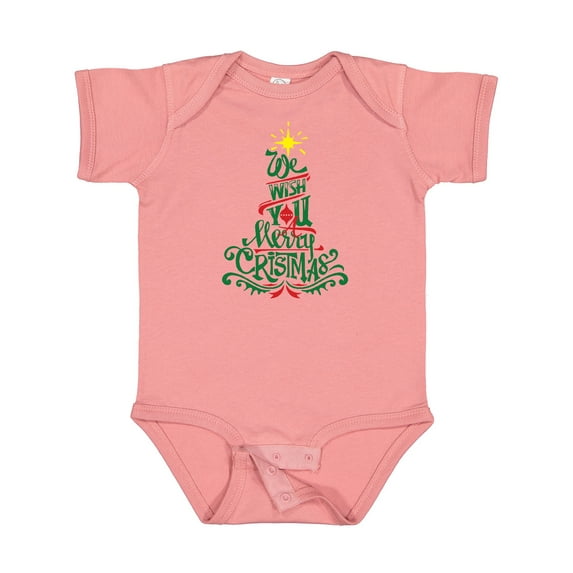 Inktastic We Wish You A Merry Christmas Boys or Girls Baby Bodysuit