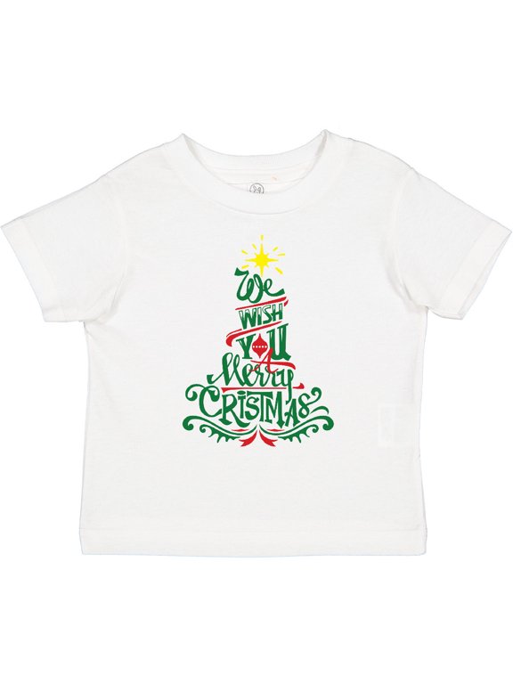 We Wish You A Merry Christmas Boys or Girls Toddler T-Shirt