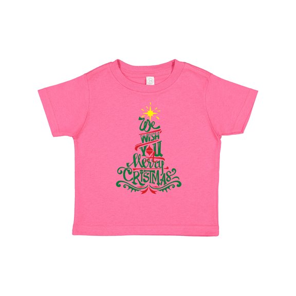 Inktastic We Wish You A Merry Christmas Boys or Girls Toddler T-Shirt