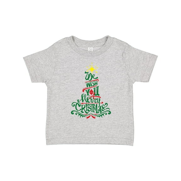 Inktastic We Wish You A Merry Christmas Boys or Girls Toddler T-Shirt