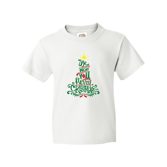 Inktastic We Wish You A Merry Christmas Youth T-Shirt