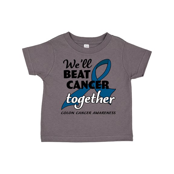 Inktastic We'll Beat Cancer Together- Colon Cancer Awareness Boys or Girls Toddler T-Shirt