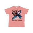 thumbnail image 1 of Inktastic We'll Beat Cancer Together- Colon Cancer Awareness Boys or Girls Toddler T-Shirt, 1 of 5