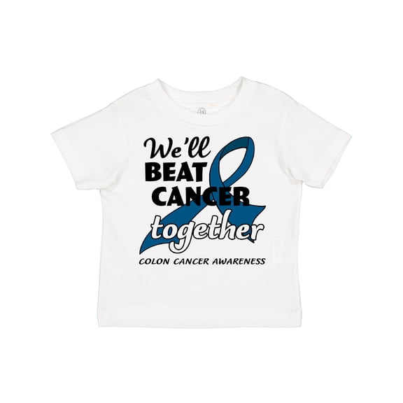 Inktastic We'll Beat Cancer Together- Colon Cancer Awareness Boys or Girls Toddler T-Shirt