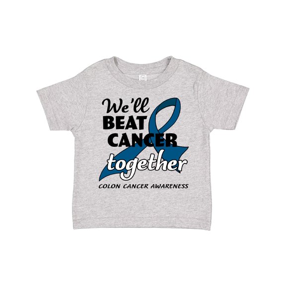 Inktastic We'll Beat Cancer Together- Colon Cancer Awareness Boys or Girls Toddler T-Shirt