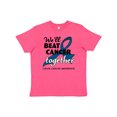 thumbnail image 1 of Inktastic We'll Beat Cancer Together- Colon Cancer Awareness Youth T-Shirt, 1 of 5