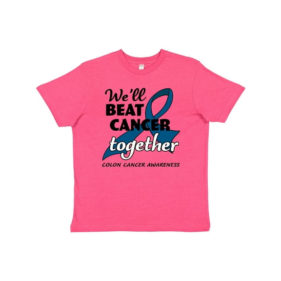 Inktastic We'll Beat Cancer Together- Colon Cancer Awareness Youth T-Shirt