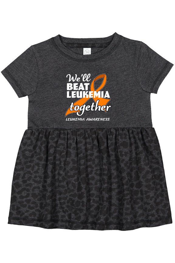 We'll Beat Leukemia Together Leukemia Awareness Girls Baby Dress