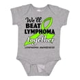 thumbnail image 1 of Inktastic We'll Beat Lymphoma Together Lymphoma Awareness Boys or Girls Baby Bodysuit, 1 of 5