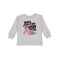 thumbnail image 1 of Inktastic We're Fighting Back Together Breast Cancer Awareness Month Boys or Girls Long Sleeve Toddler T-Shirt, 1 of 5