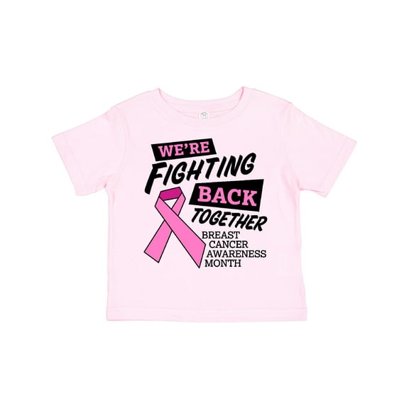 Inktastic We're Fighting Back Together Breast Cancer Awareness Month Boys or Girls Toddler T-Shirt