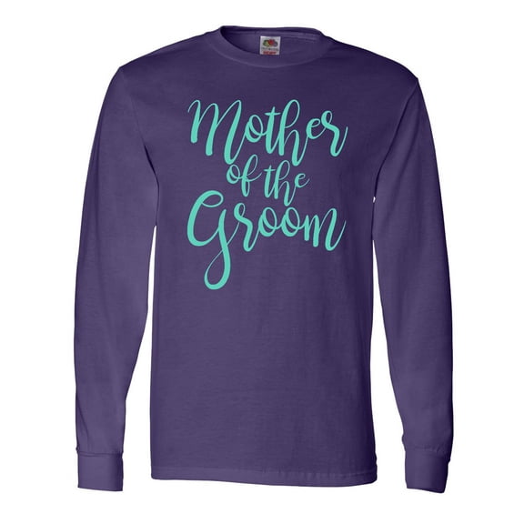 Inktastic Wedding Mother of the Groom in Teal Long Sleeve T-Shirt