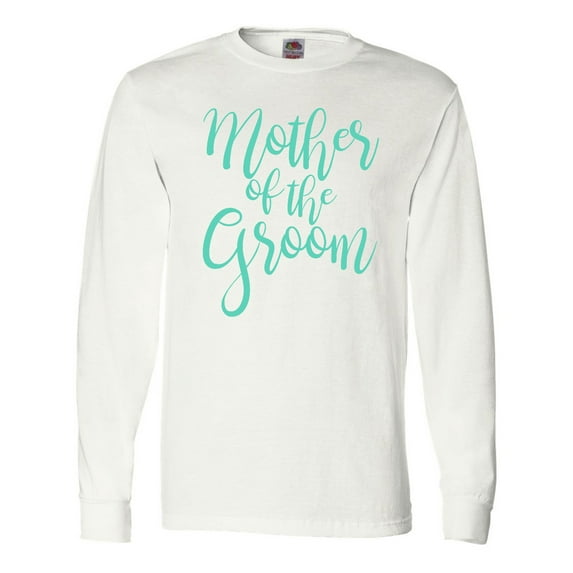Inktastic Wedding Mother of the Groom in Teal Long Sleeve T-Shirt