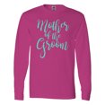 thumbnail image 1 of Inktastic Wedding Mother of the Groom in Teal Long Sleeve T-Shirt, 1 of 5