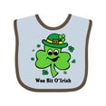 thumbnail image 1 of Inktastic Wee Bit O'irish Boys or Girls Baby Bib, 1 of 4