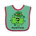 thumbnail image 1 of Inktastic Wee Bit O'irish Boys or Girls Baby Bib, 1 of 3