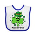 thumbnail image 1 of Inktastic Wee Bit O'irish Boys or Girls Baby Bib, 1 of 4