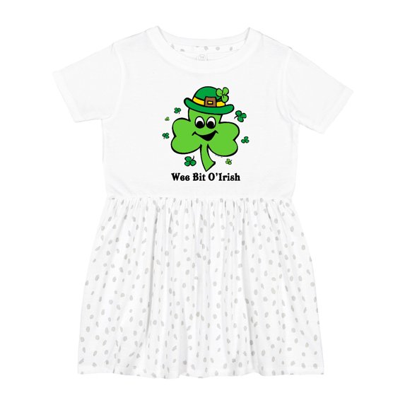 Inktastic Wee Bit O'irish Girls Toddler Dress