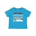 thumbnail image 1 of Inktastic Weekends Are for Racing Race Car Silhouette and Racing Flag Boys or Girls Baby T-Shirt, 1 of 5
