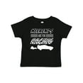 thumbnail image 1 of Inktastic Weekends Are for Racing Race Car Silhouette and Racing Flag Boys or Girls Baby T-Shirt, 1 of 5