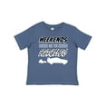 thumbnail image 1 of Inktastic Weekends Are for Racing Race Car Silhouette and Racing Flag Boys or Girls Baby T-Shirt, 1 of 5