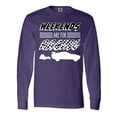 thumbnail image 1 of Inktastic Weekends Are for Racing Race Car Silhouette and Racing Flag Long Sleeve T-Shirt, 1 of 5