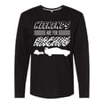 thumbnail image 1 of Inktastic Weekends Are for Racing Race Car Silhouette and Racing Flag Long Sleeve T-Shirt, 1 of 5