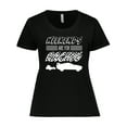 thumbnail image 1 of Inktastic Weekends Are for Racing Race Car Silhouette and Racing Flag Women's Plus Size T-Shirt, 1 of 5