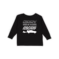 thumbnail image 1 of Inktastic Weekends are for Racing Race Car Silhouette and Racing Flag Boys or Girls Long Sleeve Toddler T-Shirt, 1 of 5