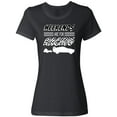 thumbnail image 1 of Inktastic Weekends are for Racing Race Car Silhouette and Racing Flag Women's T-Shirt, 1 of 5